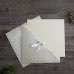 Embossing Invitation Card with  Envelope Cheap Marriage Card with Small Ribbon Bow